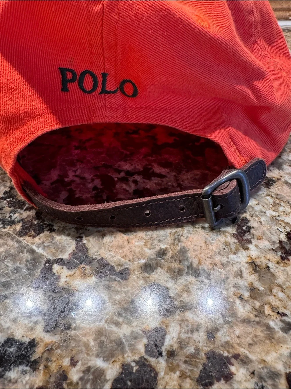 (2) Ralph Lauren Baseball Caps Olive Green & Orange Cotton - Picture 6 of 12